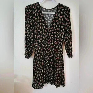 Floral long sleeve summer dress